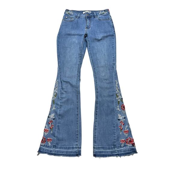 Y2K THcreasa women size 26 stretchy Bell Bottom Jeans for Women High Waisted - Picture 2 of 13